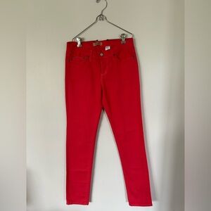 Judy Blue Women’s Straight Leg Red Jeans Size 7